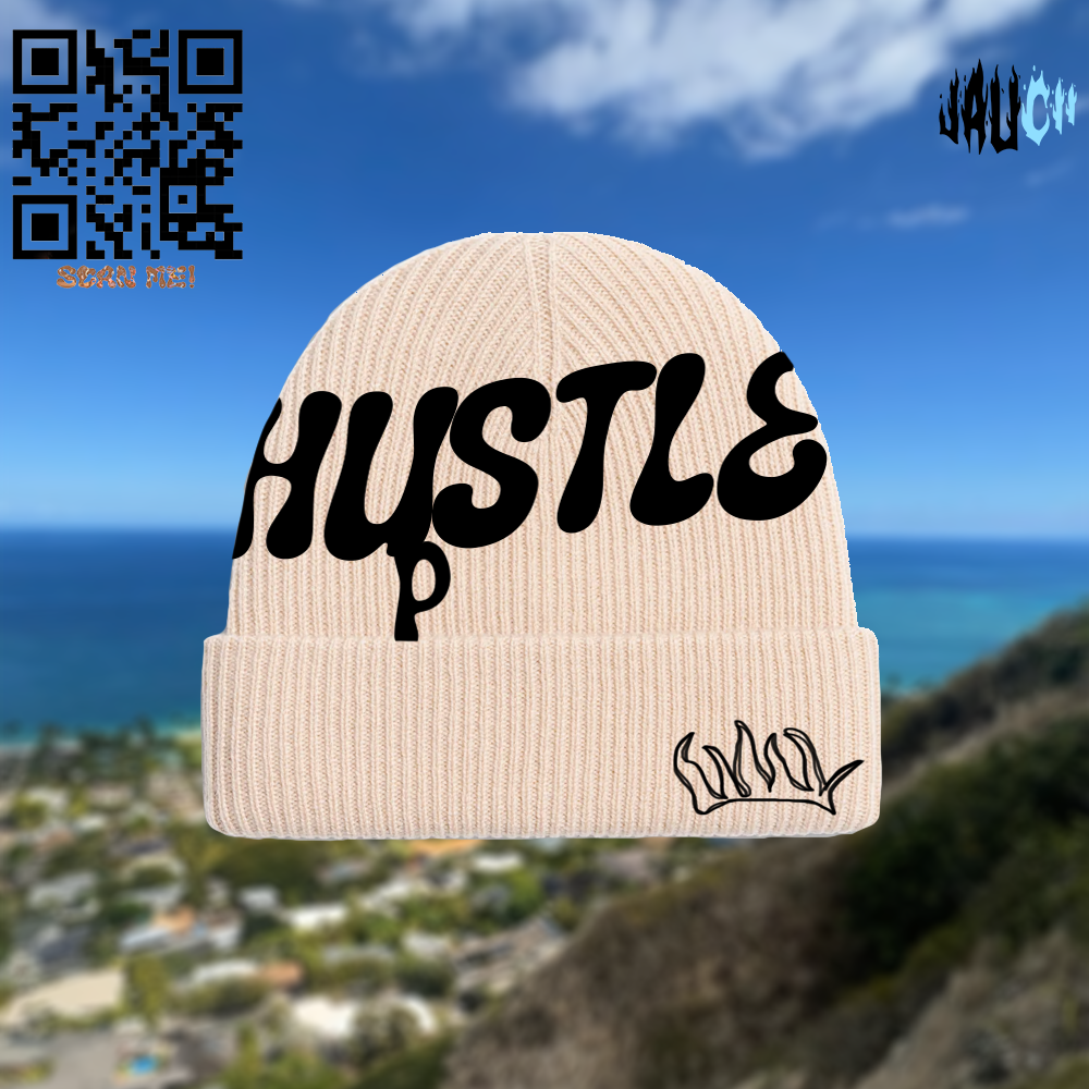 Hustle Up Beanie by JAUCii